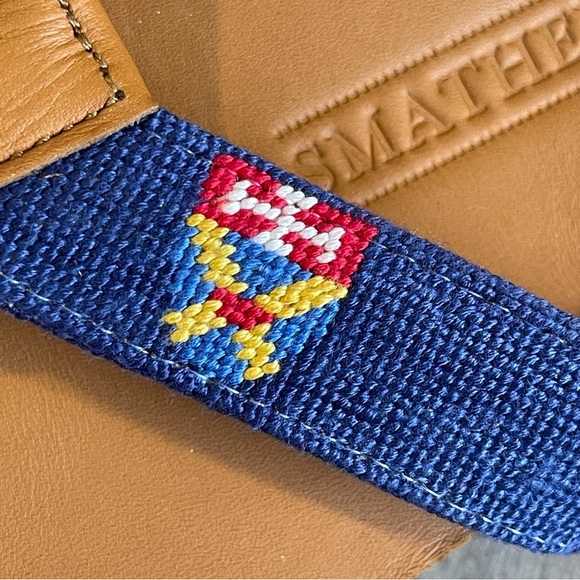 Smathers & Branson Hand Stitched Needlepoint Sandals 10 - Picture 3 of 13